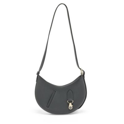 Pre-Owned HERMES Gris Misty Togo And Swift Leather Shoulder Bag