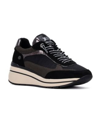 Women's Casual Suede Wedge Sneakers