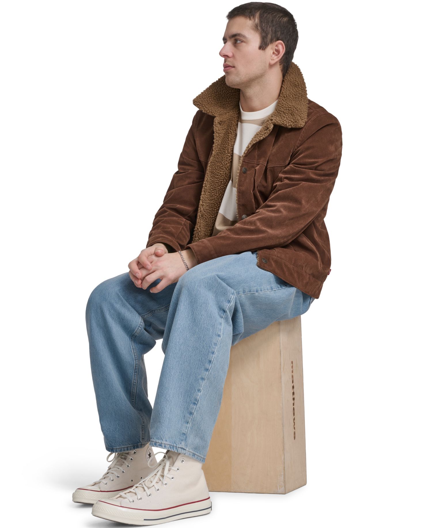 Men's Faux Shearling Rancher Jacket
