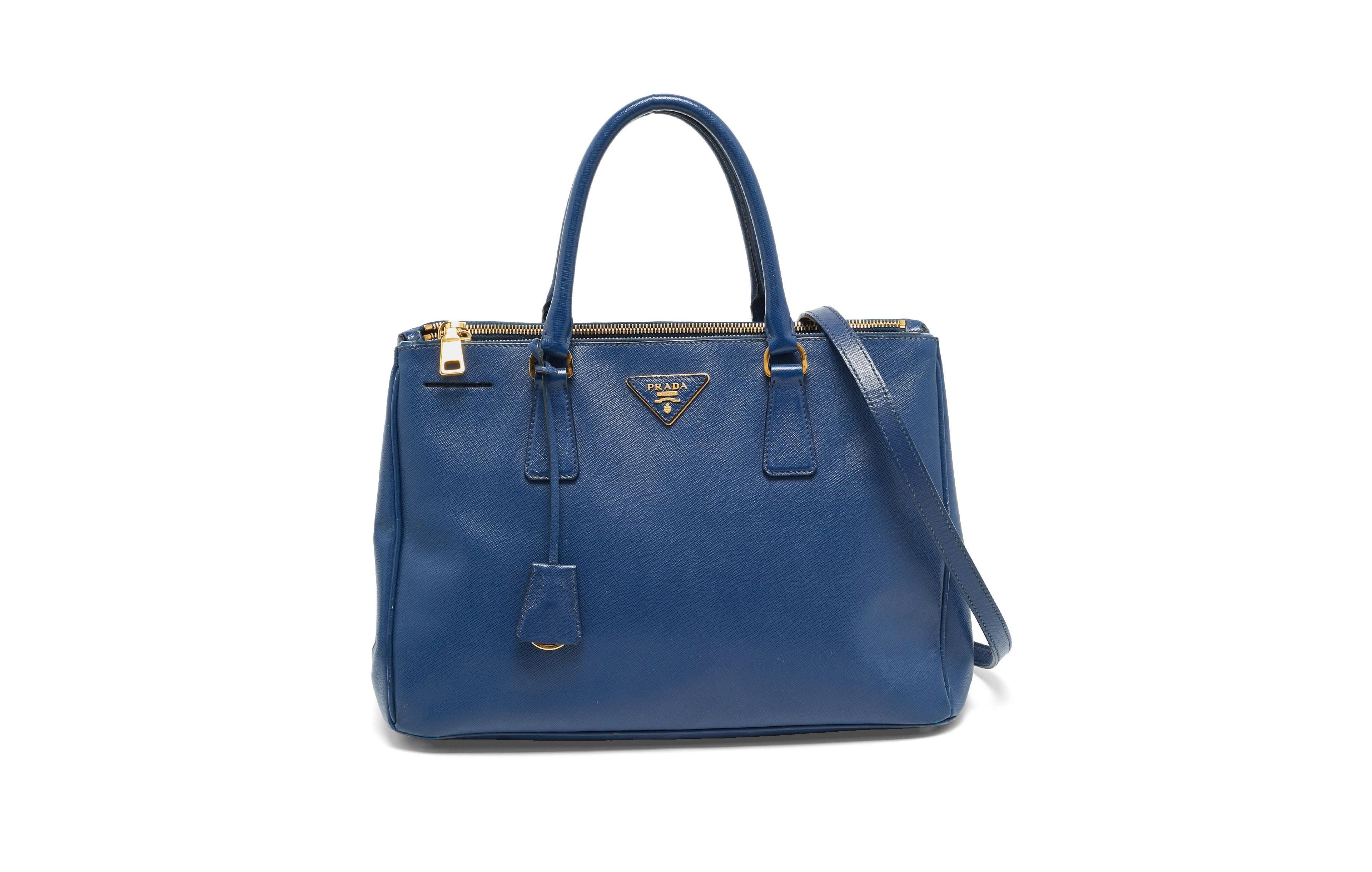 Pre-Owned Prada Galleria Saffiano Leather Double Zip Tote