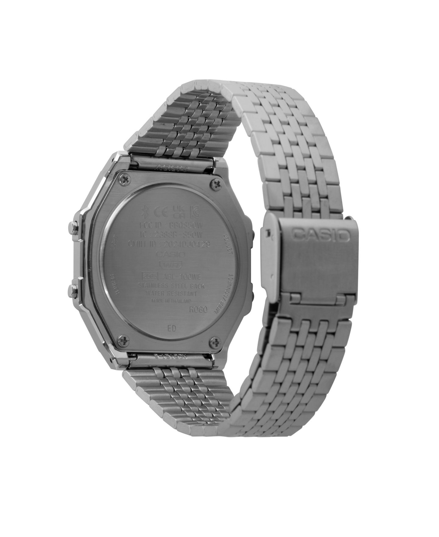 Мужские часы Casio Silver-Tone Stainless Steel Watch 37.9mm — фото 3