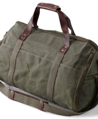 Waxed Canvas Convertible Garment Duffle