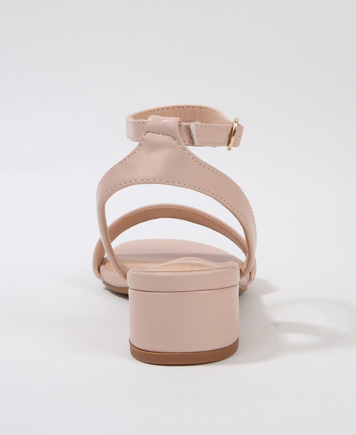 Berness Adara Ankle Strap Low Block Heel Sandals
