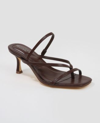 Lili Strappy Thong Kitten Heel Sandals