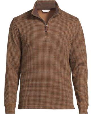 Men's Bedford Rib Casual Quarter Zip Pullover Sweater