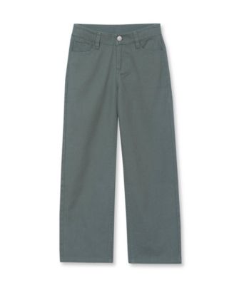 Big Girls Wide Leg Twill Pants