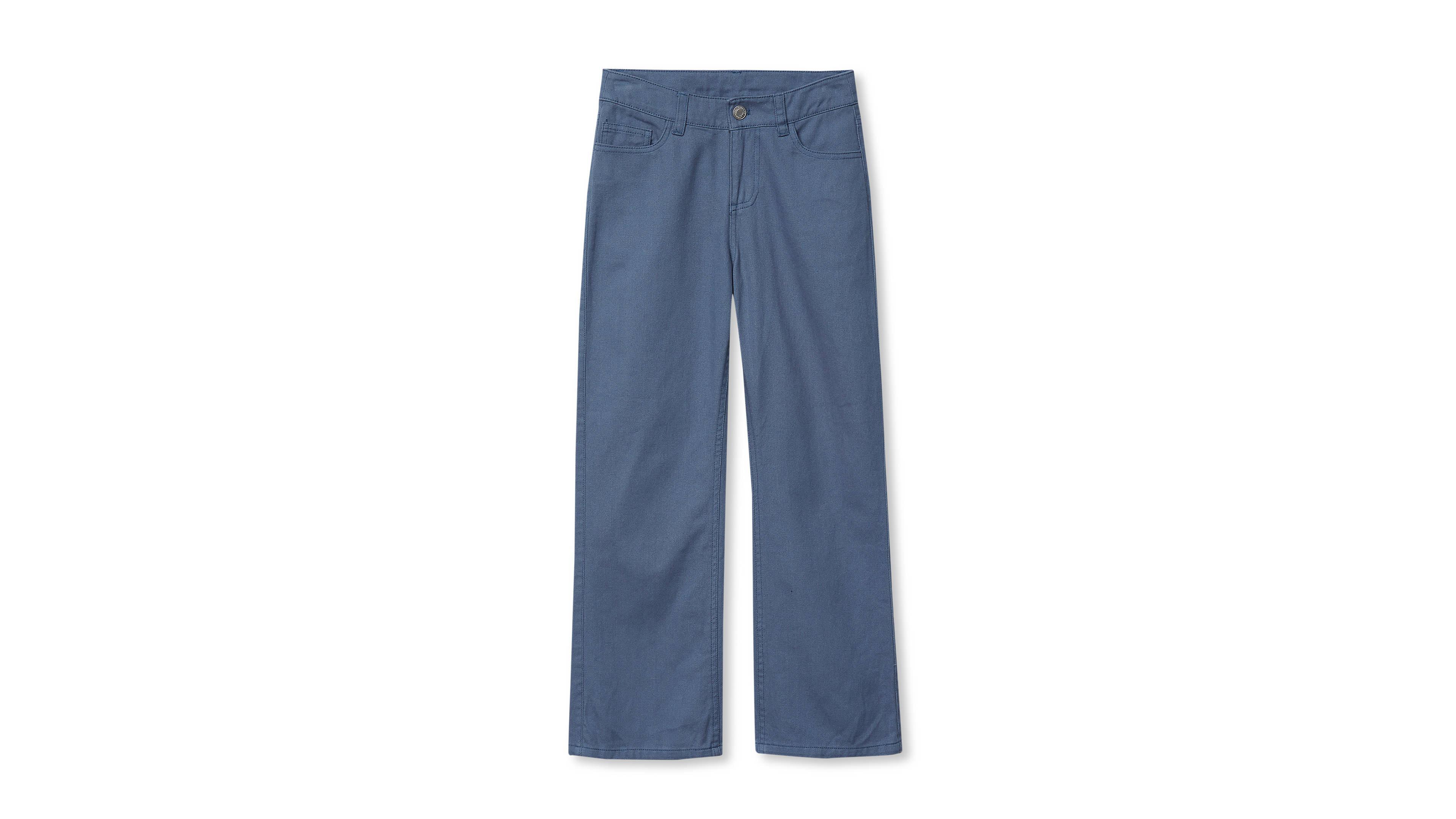 Lands' End Big Girls Wide Leg Twill Pants