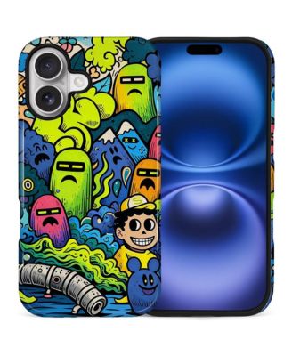 Phone Case Compatible with Apple iPhone 16 Plus, 2-Layer Durable, Ghost City