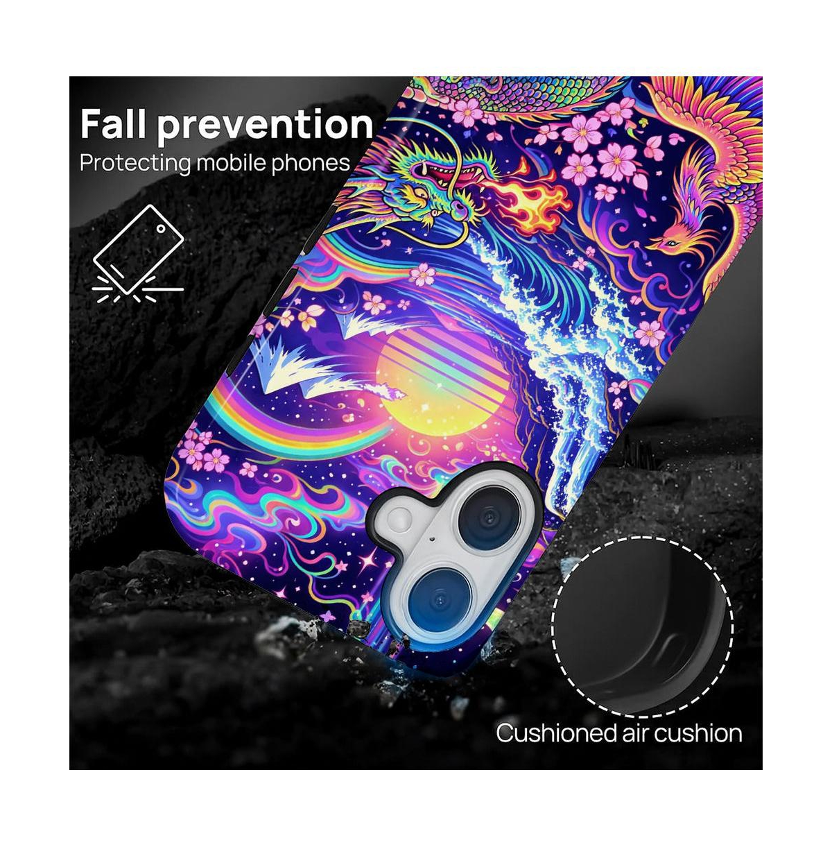 Lisen Celestial Union Dual-Layer Phone Case, Compatible with Apple iPhone 14 Pro