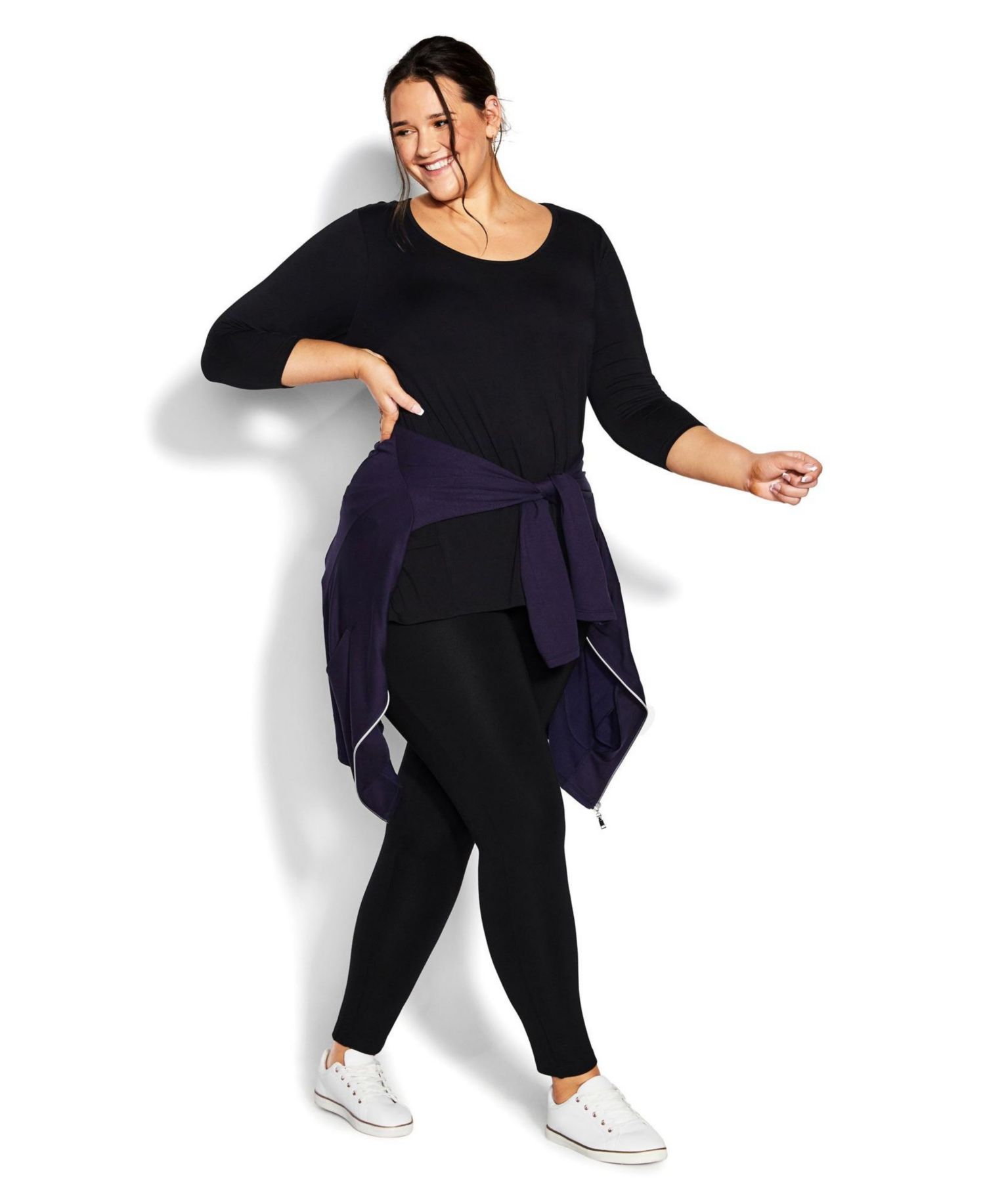 Women's Plus Size Pull On Ponte Pant