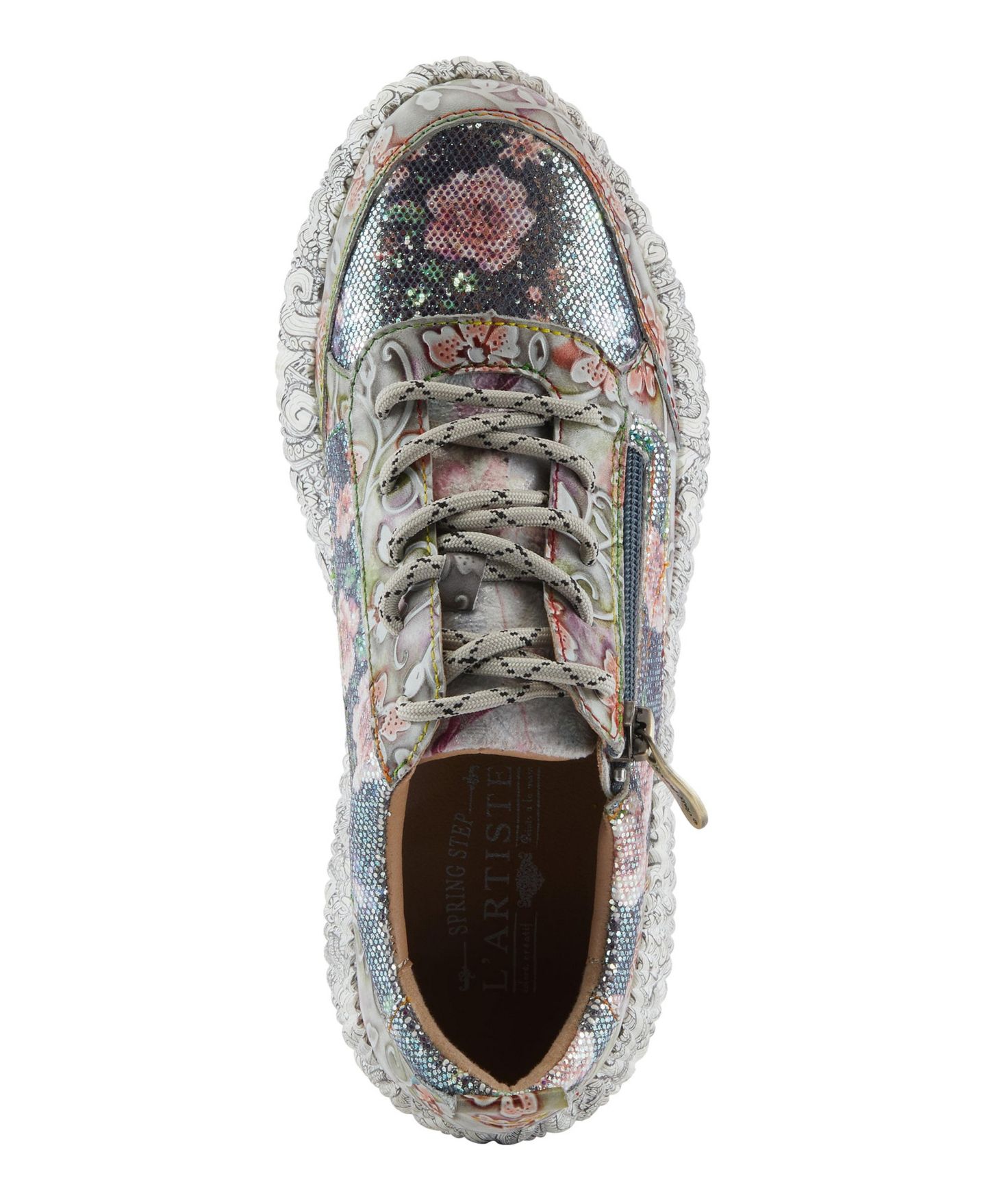 Женские кроссовки L'Artiste Spring Step Motion Fashion Sneaker with Mesh Upper, цвет: Серый разноцветный — фото 3