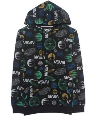 Men's NASA Allover-Print Classic-Fit Hoodie