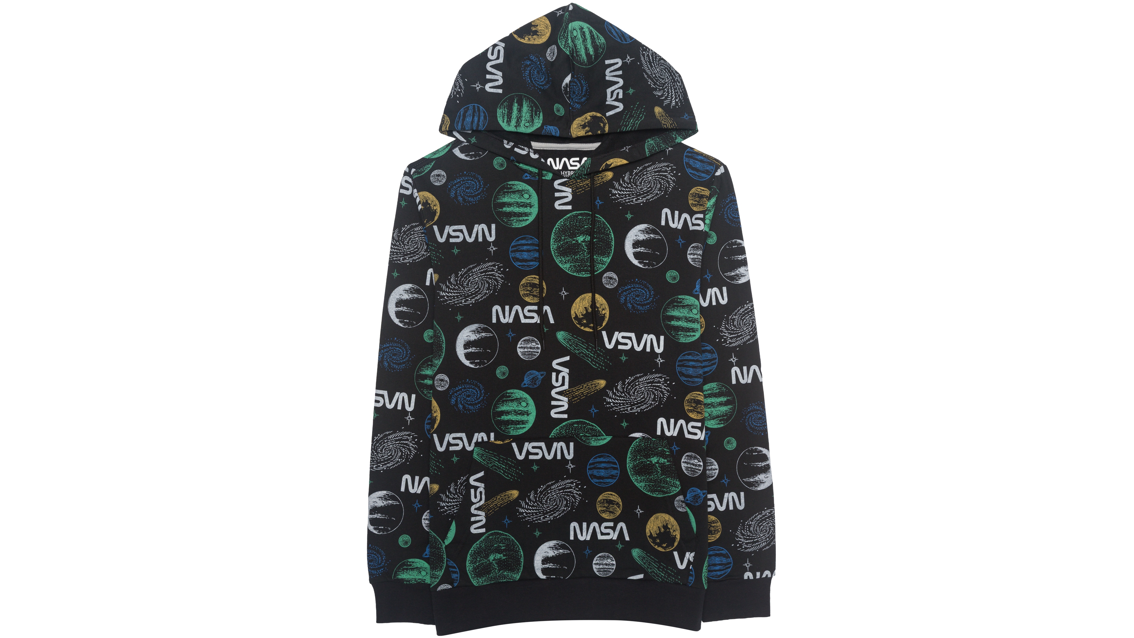 Hybrid Apparel Men's Nasa Allover-Print Classic-Fit Hoodie