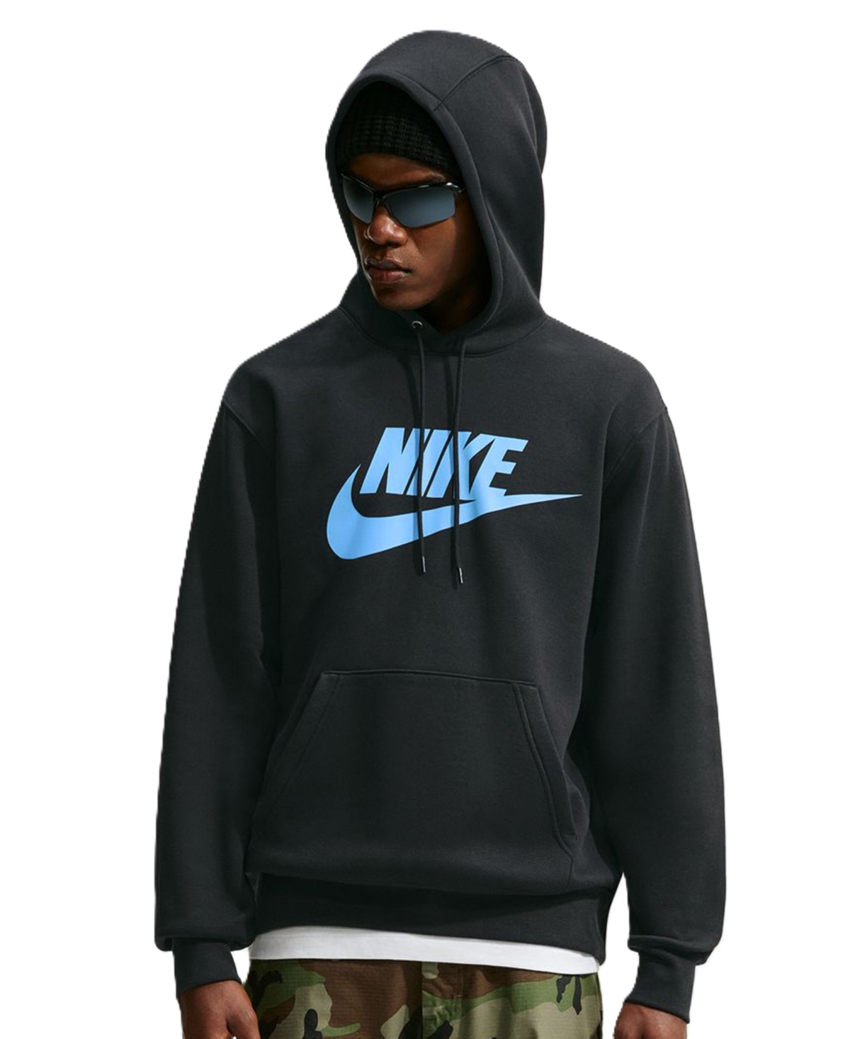 Nike Men's Club Fleece Standard-Fit Logo-Print Hoodie