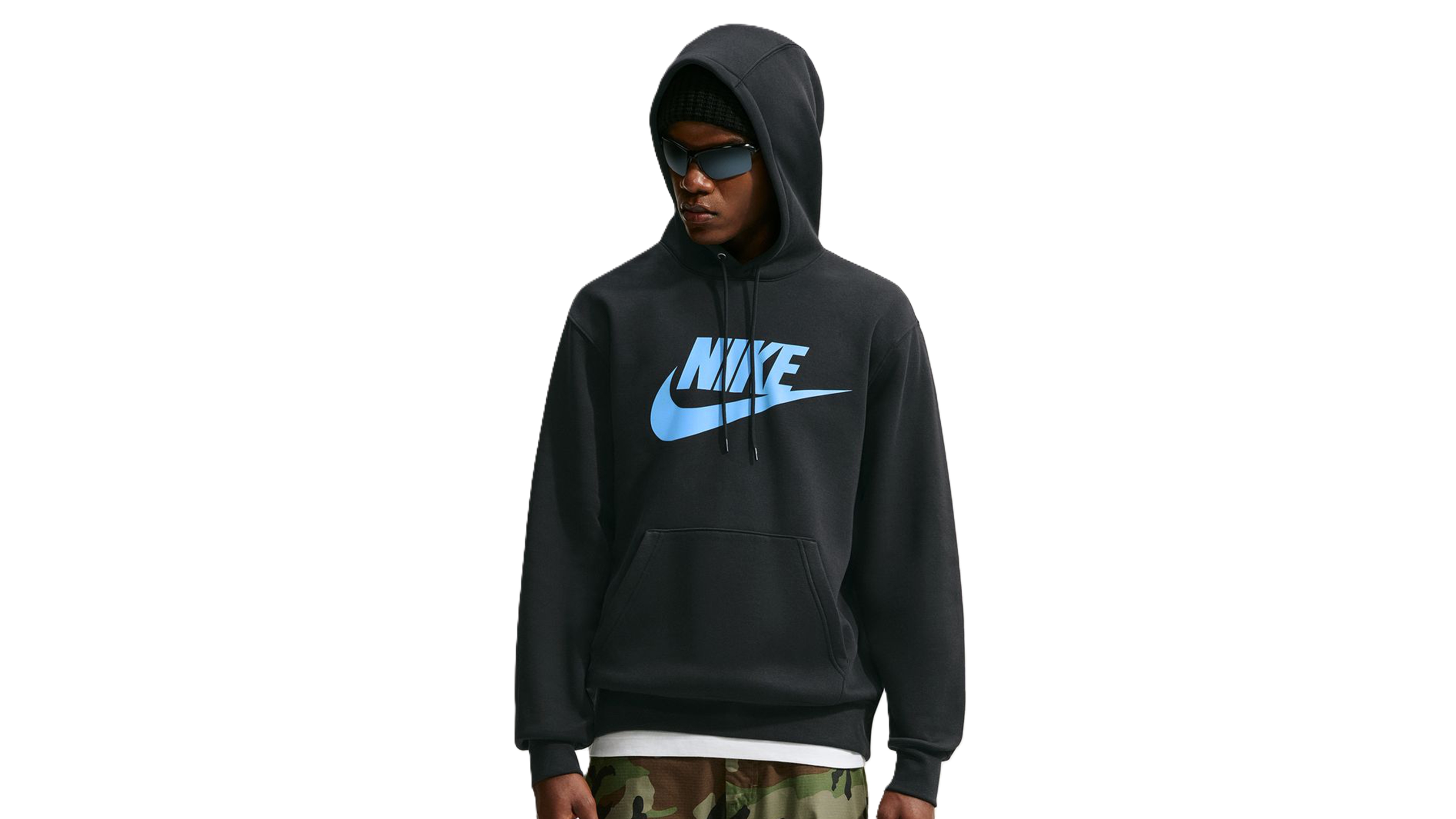Nike Men's Club Fleece Standard-Fit Logo-Print Hoodie