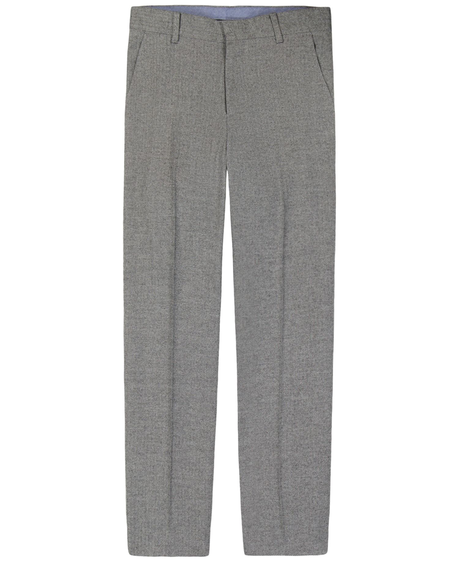 Boys' 8-20 Brushed Herringbone Straight-Leg Pants