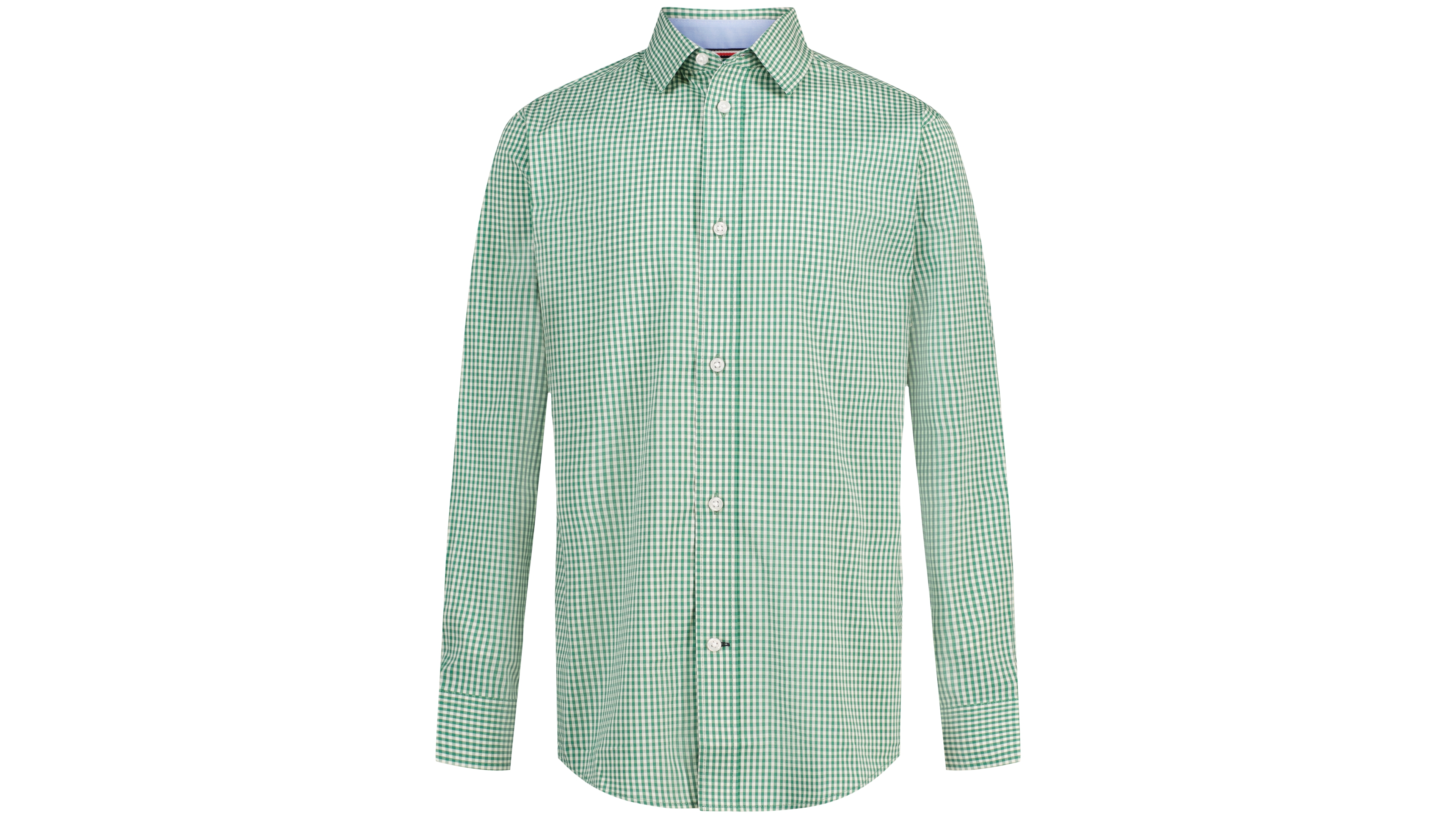 Tommy Hilfiger Boys' Mini Gingham Stretch Long-Sleeve Shirt