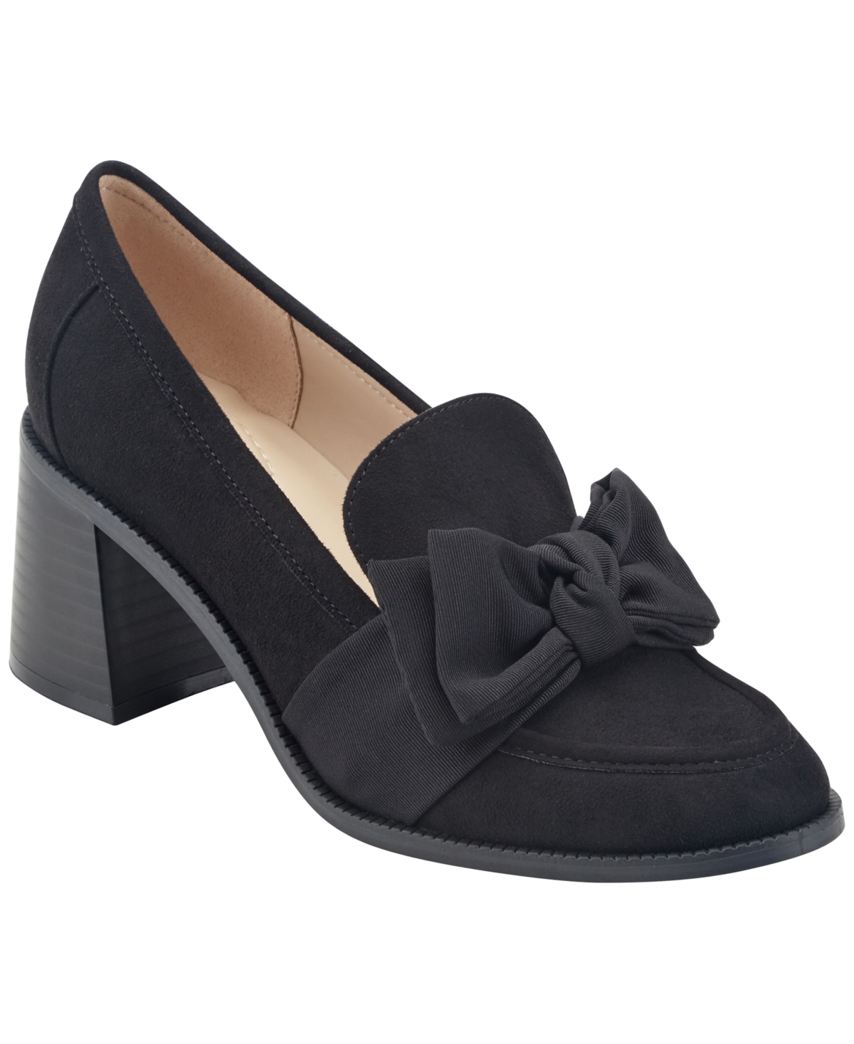 Bandolino Women's Korrar Bow Stacked Block Heel Loafers