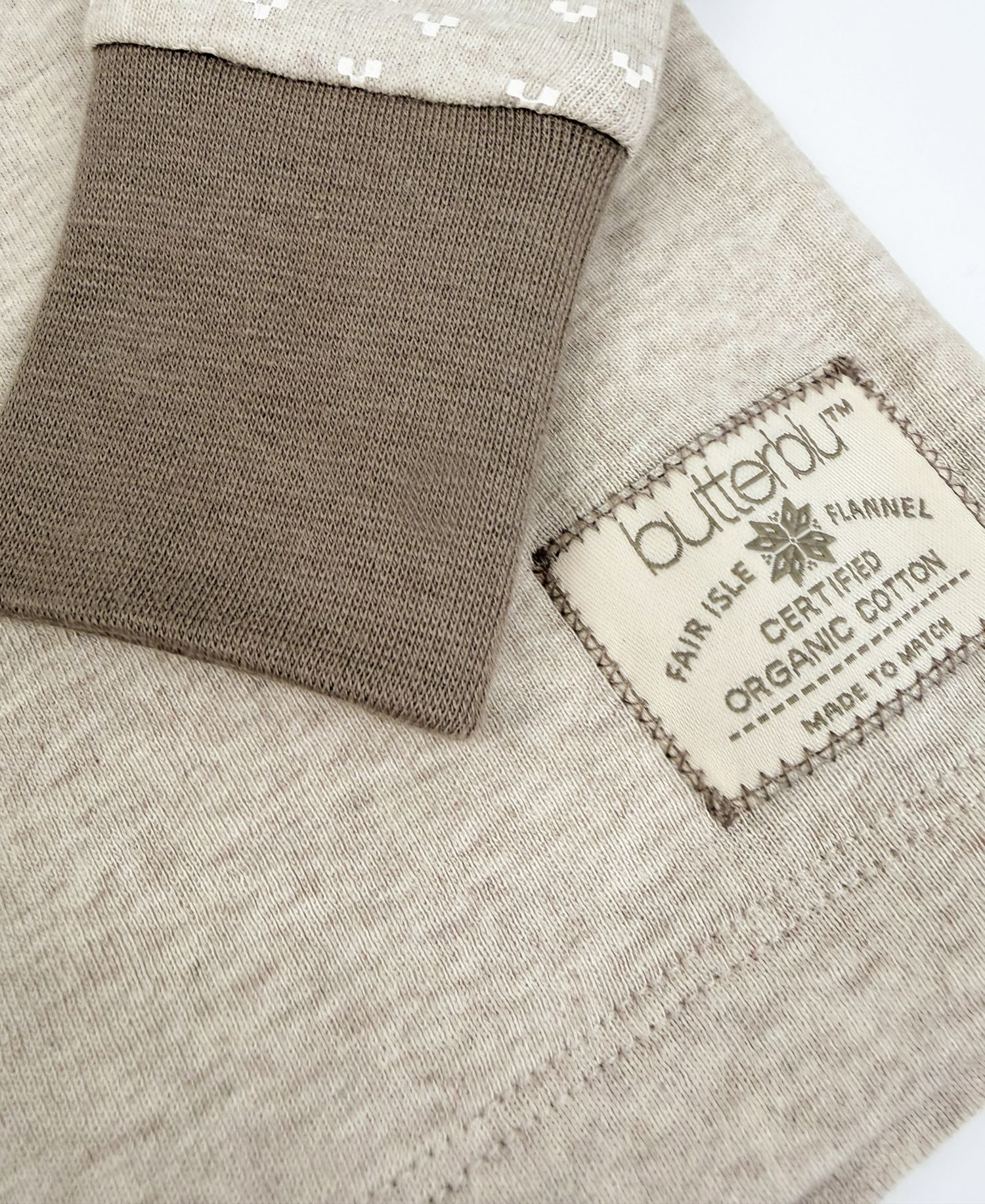 Boys' or Girls' Zen Long-Sleeve Crewneck Organic Cotton Top and Pants, 2-Piece Set