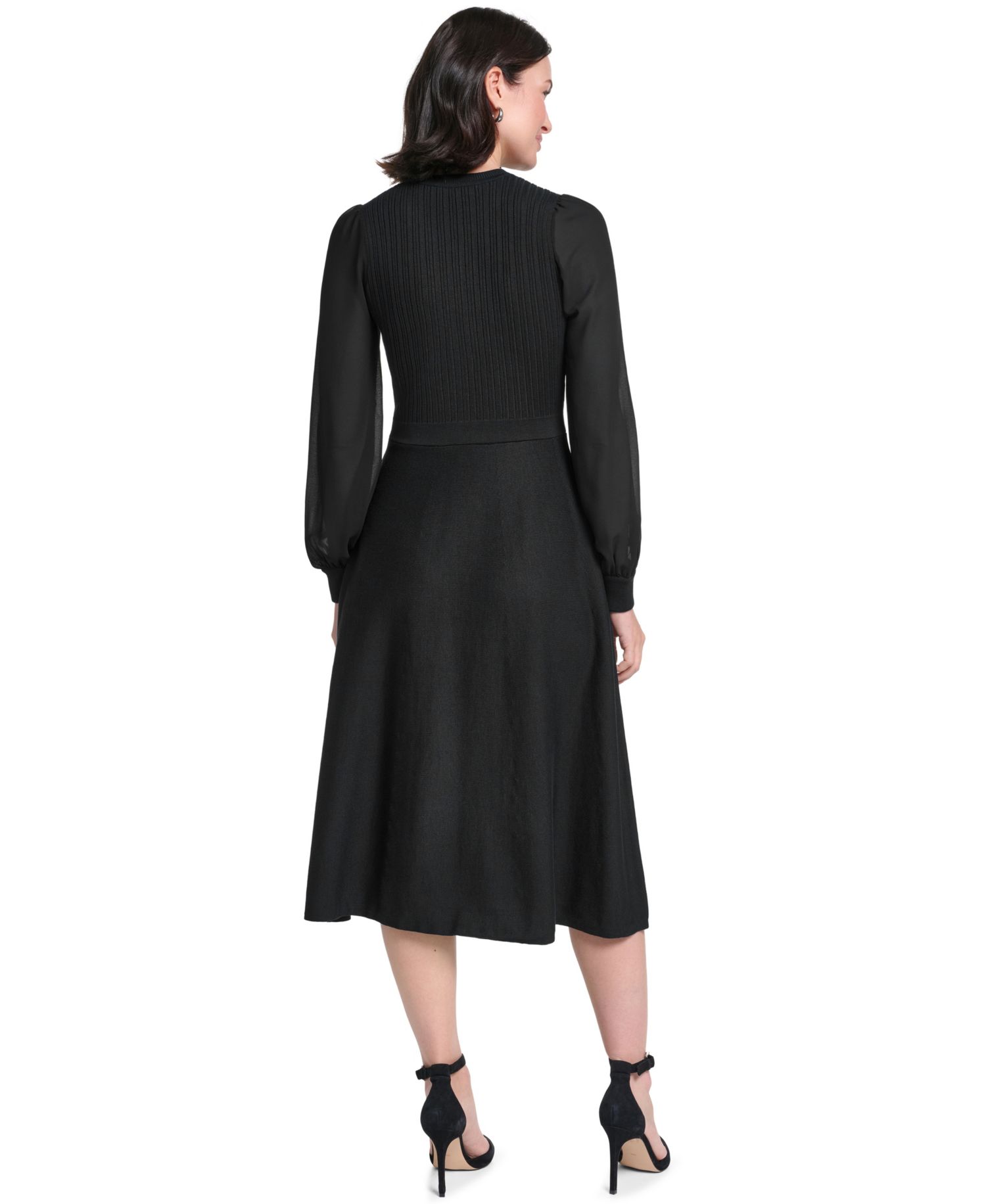 Women's A-Line Midi Sweater Dress