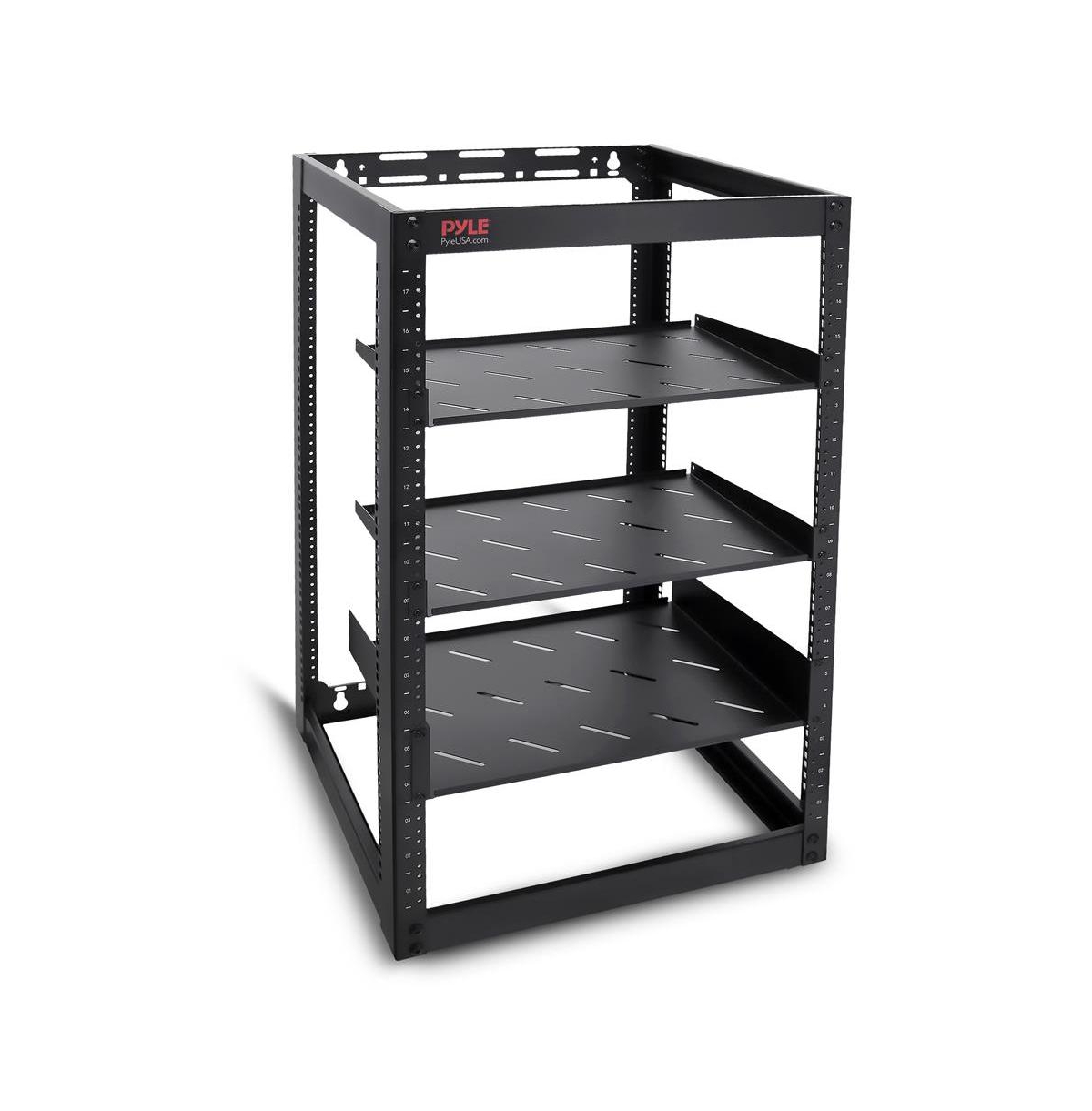 Pyle 20U Network Cabinet Open Frame Wall Mountable Rack Compatible with 19" Equipment