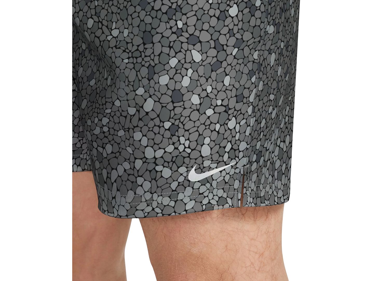 Пляжные шорты Inseam для мужчин, брифы — Nike, цвет: Чёрный — фото 4