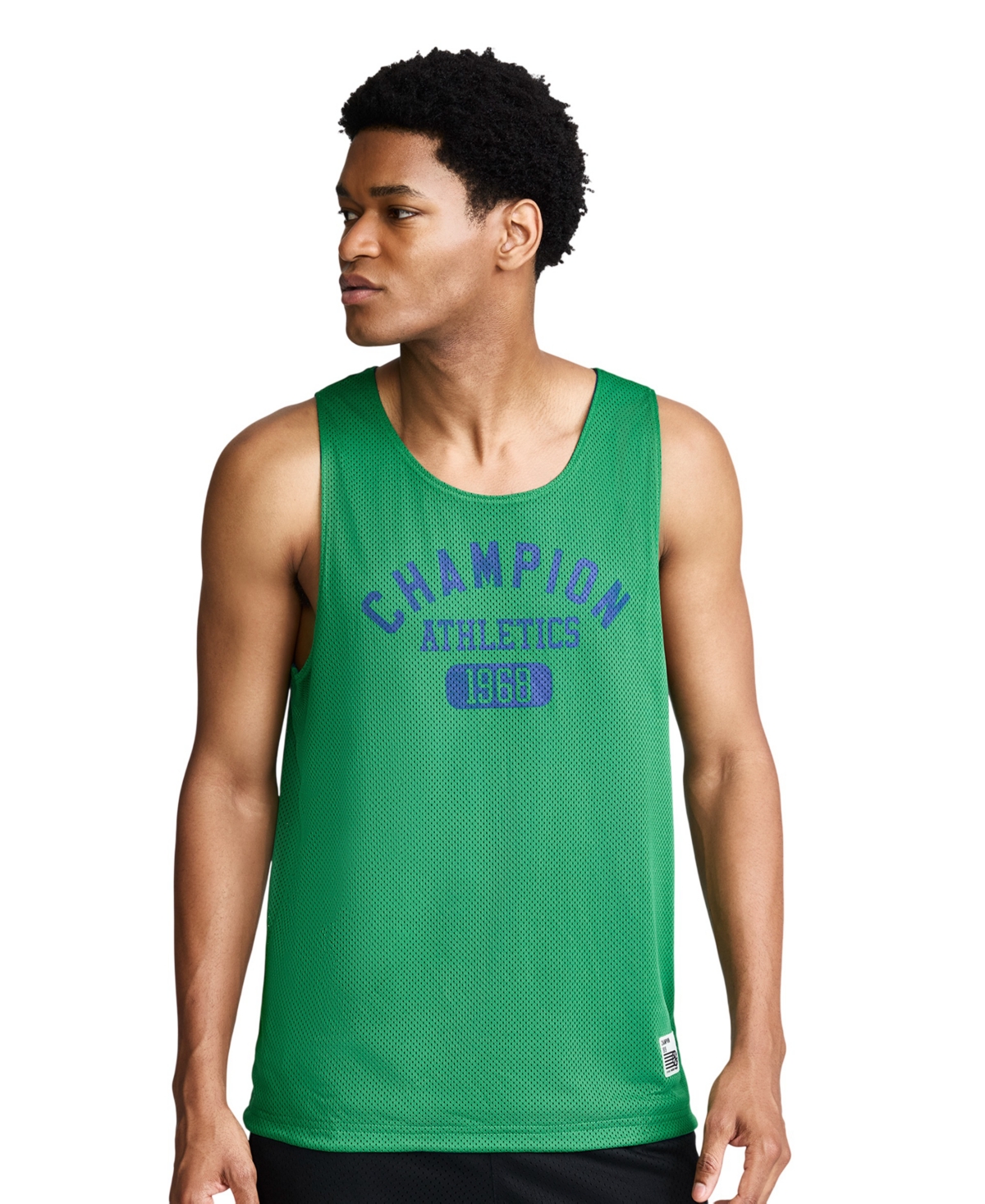 Champion Men's Gridiron Reversible Crewneck Tank Top - Green / Navy