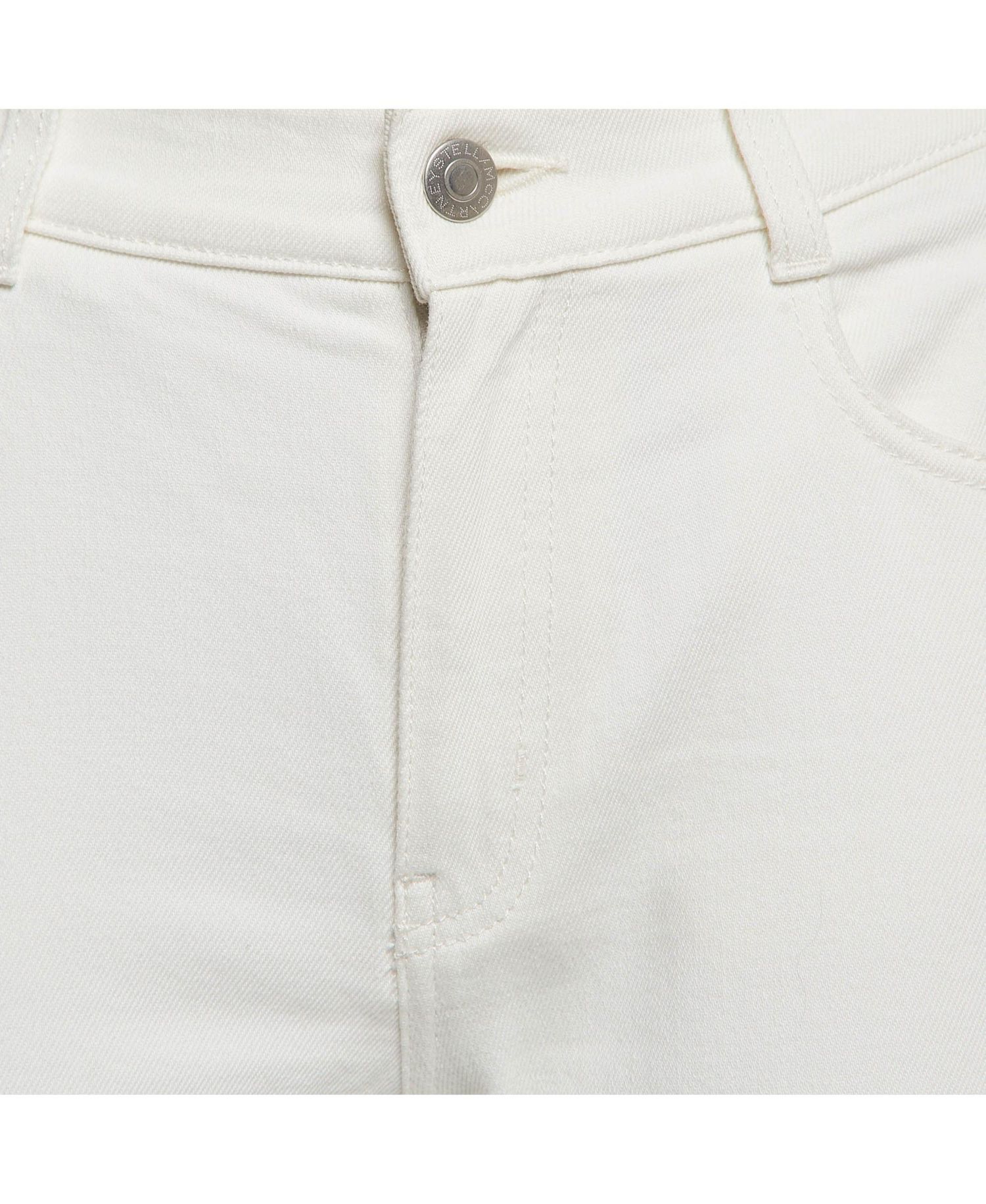 Women's Hem Printed Denim Jeans