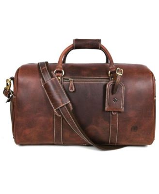 Forge Leather Duffle Bag with Shoe pocket