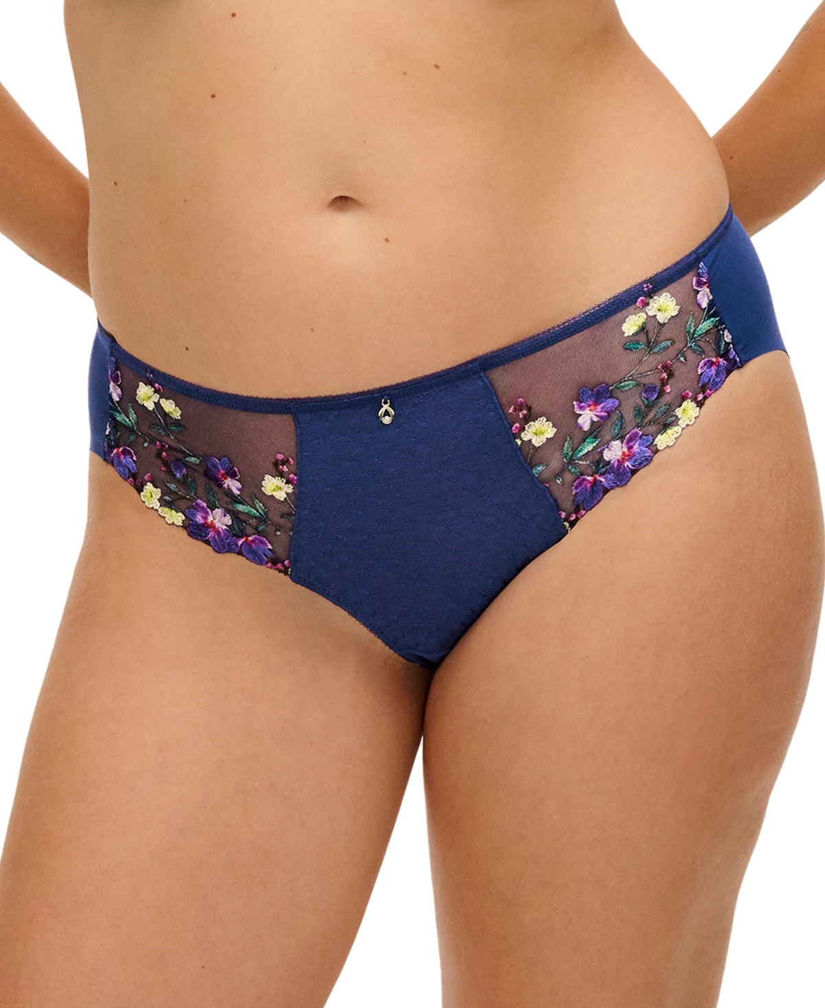 Fantasie Low-Rise Floral-Print Embroidered Marie Panty