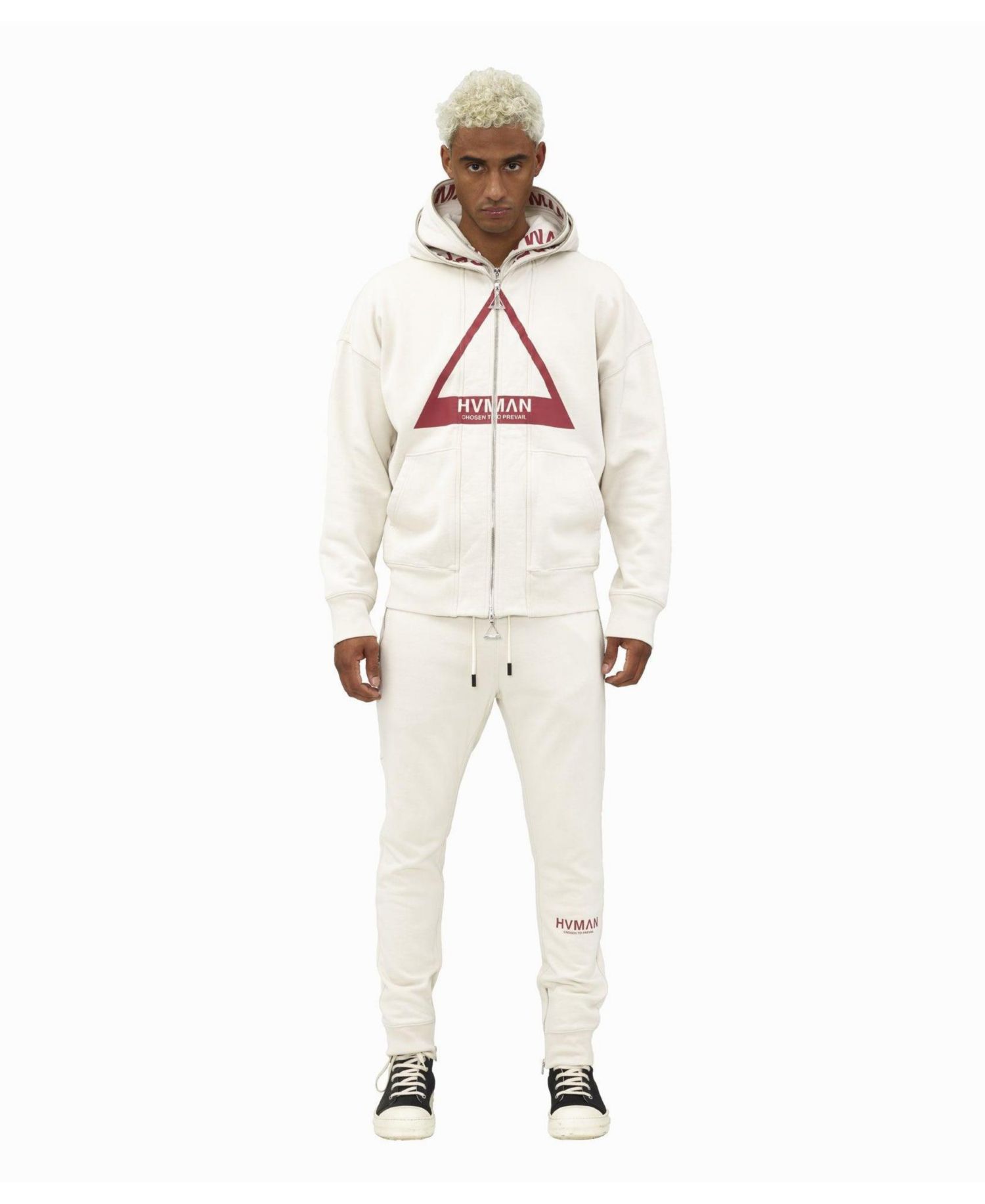 Men's Full-Zip Double Hood Graphic Sweatshirt