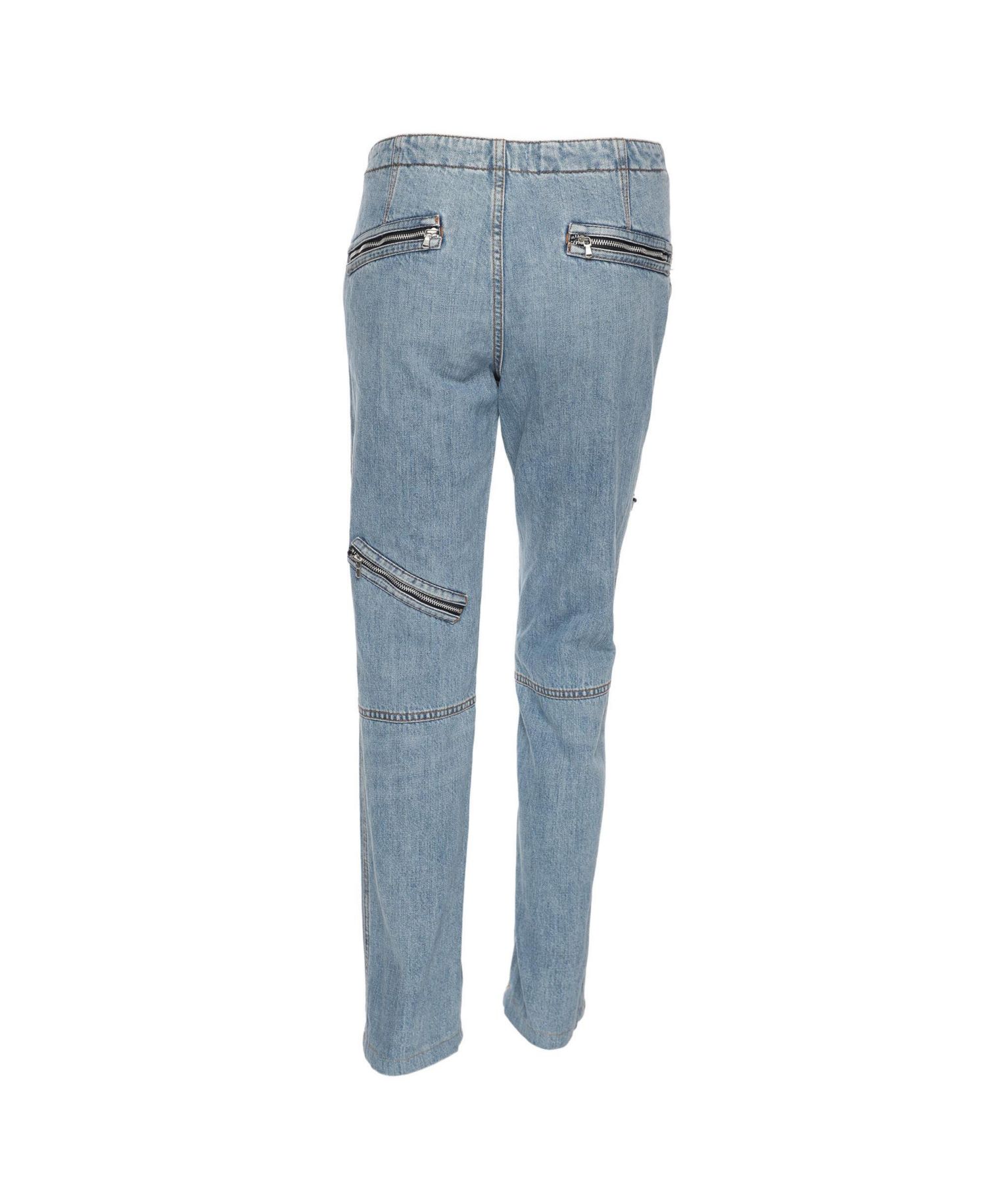 Women's Faded Mid-Rise Straight-Leg Jeans
