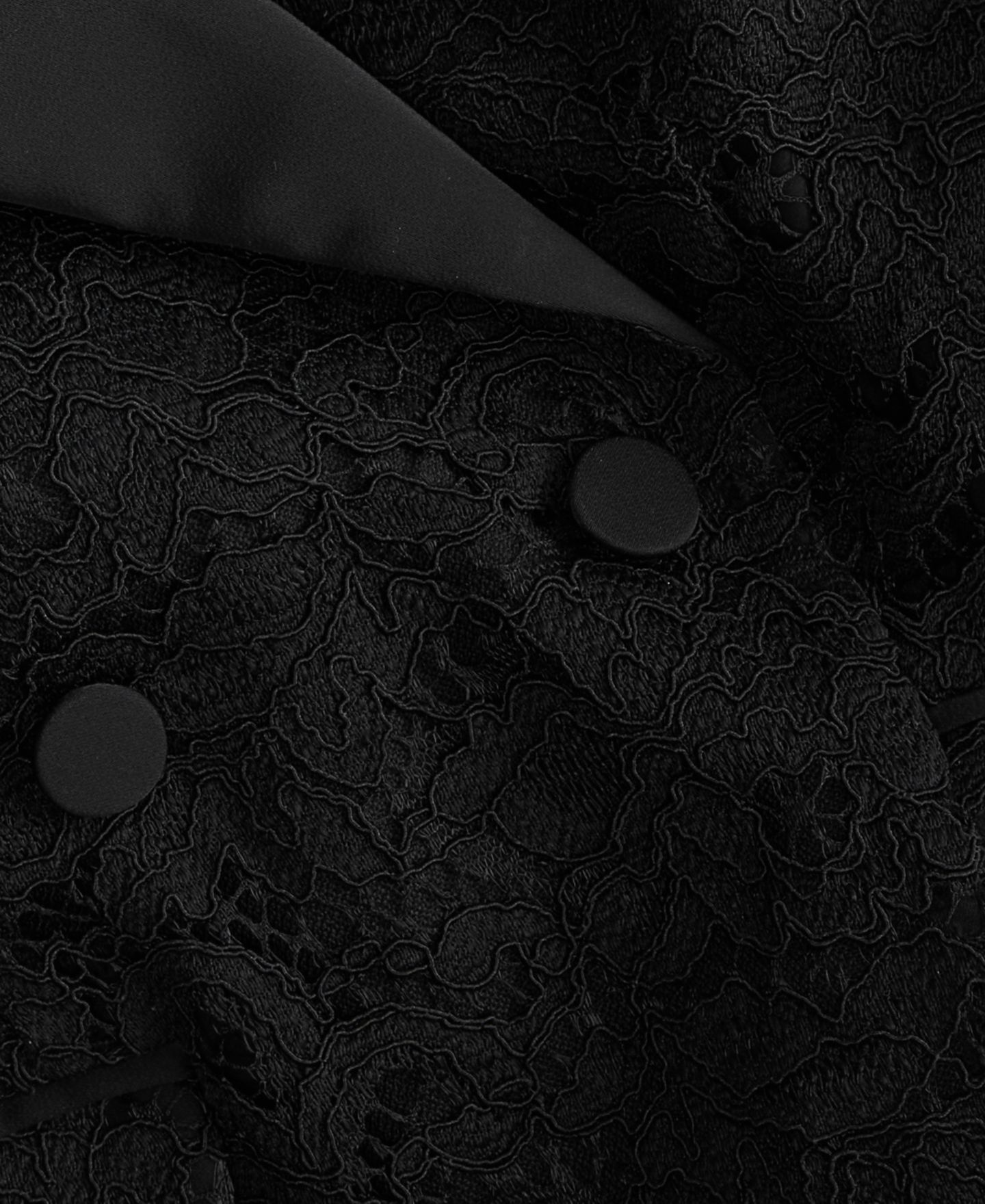 Женский пиджак I.N.C. International Concepts Double-Breasted Lace Fitted Blazer, цвет: Глубокий чёрный — фото 5
