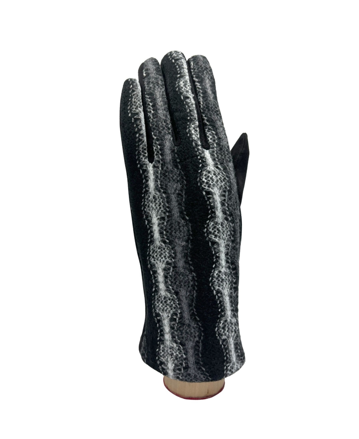 Marcus Adler Knit Overlay Suede Glove