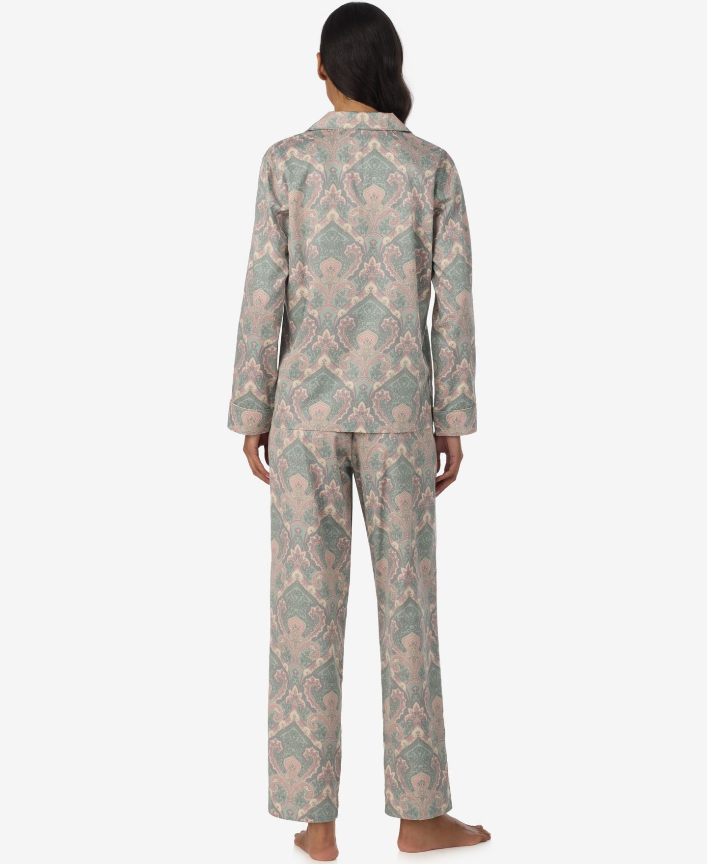 Пижамный комплект Sateen, длинный рукав, хлопок — Lauren Ralph Lauren, цвет: Paisley — фото 2