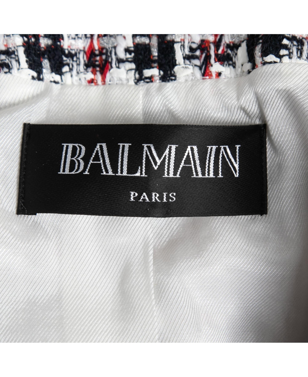 Pre-Owned Balmain Women's Tweed Button Embellished Jacket