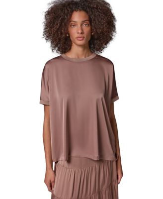 Women's Crewneck Boxy Blouse