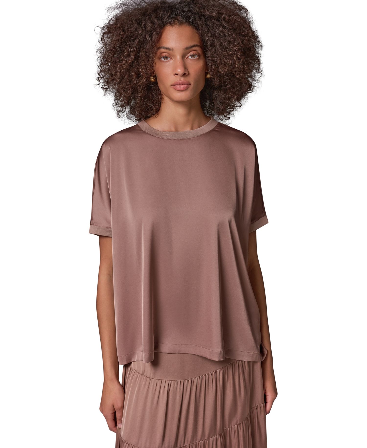 Women's Crewneck Boxy Blouse
