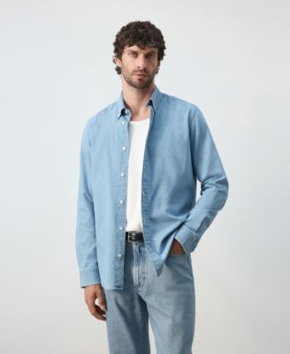 Men's Regular-Fit Long-Sleeve Denim Shirt