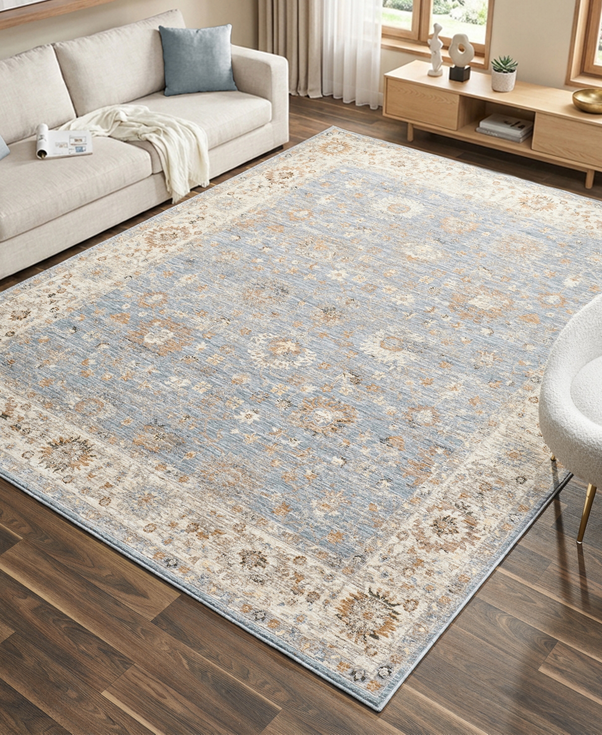 Lr Home Garza Vio-130 7'9" x 10' Area Rug