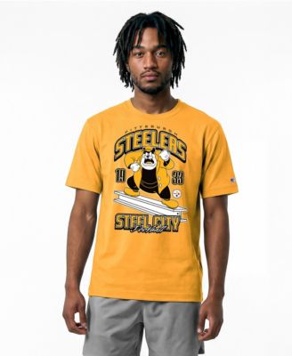 Men's Gold Pittsburgh Steelers Disney X Champion All Star T-Shirt