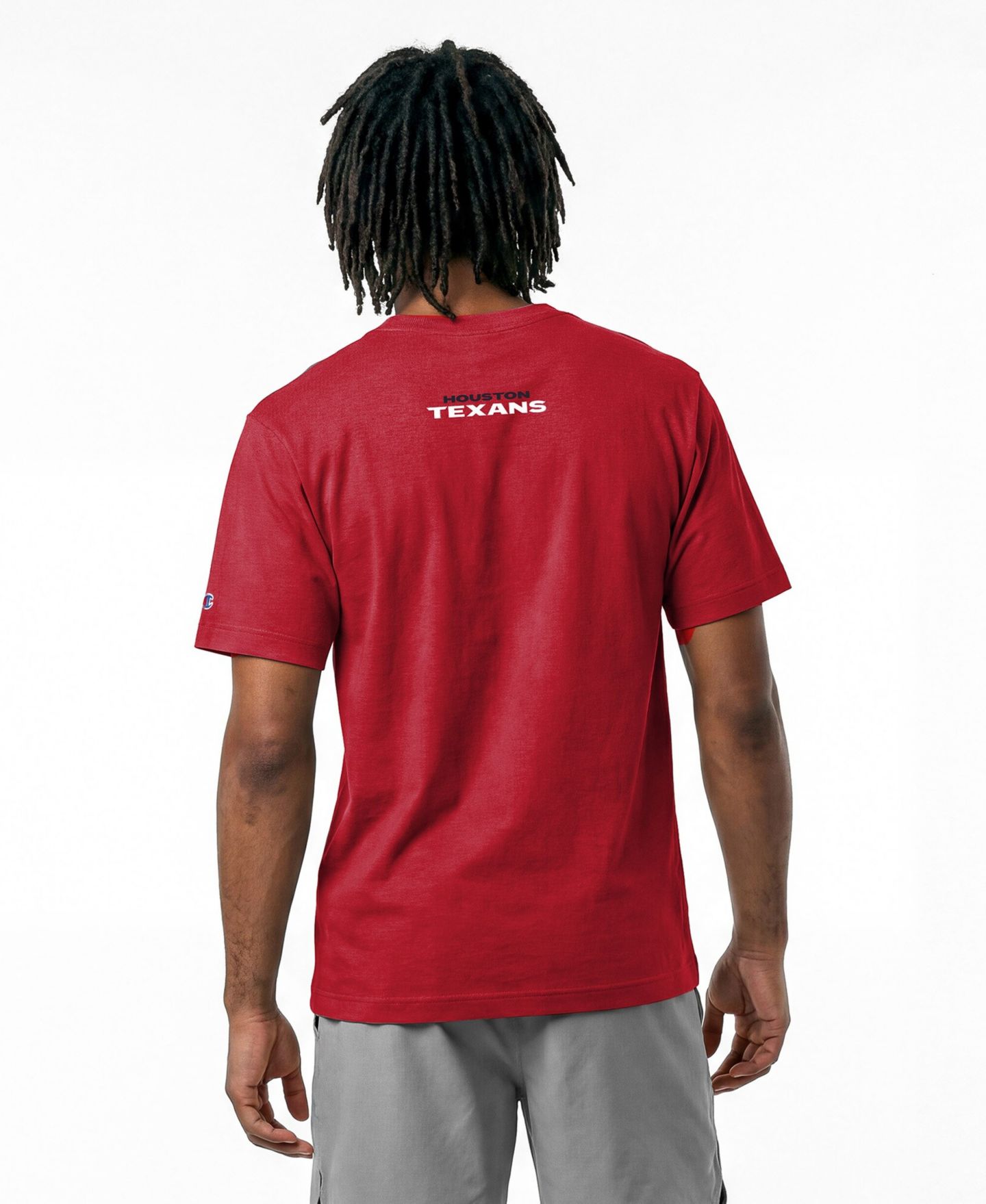 Мужская футболка Champion Gray Houston Texans Disney X Champion All Star — фото 3
