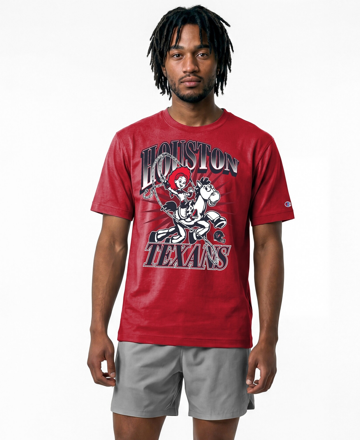 Champion Men's Gray Houston Texans Disney X All Star T-Shirt