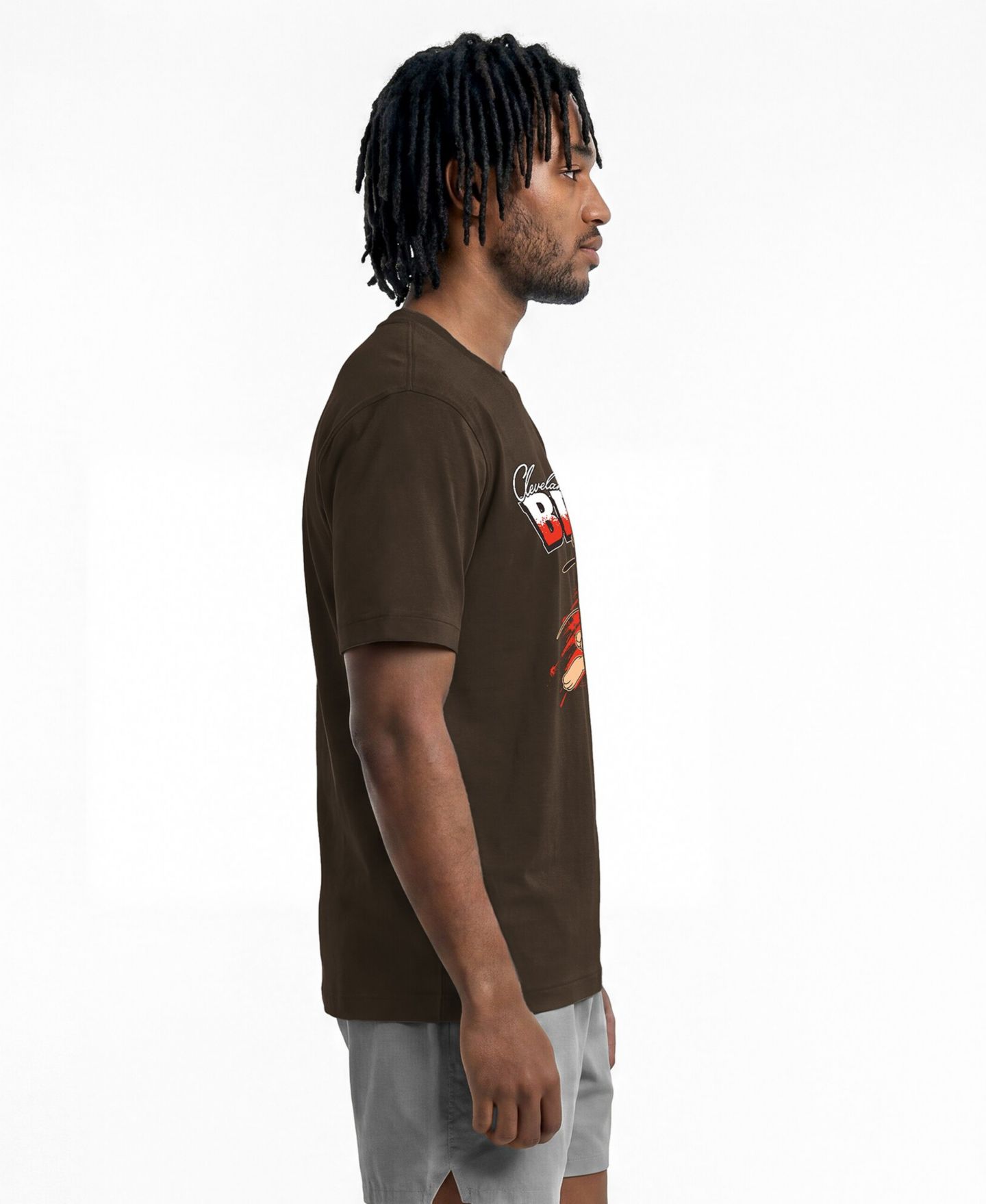 Мужская футболка Champion Brown Cleveland Browns Disney X Champion All Star — фото 2