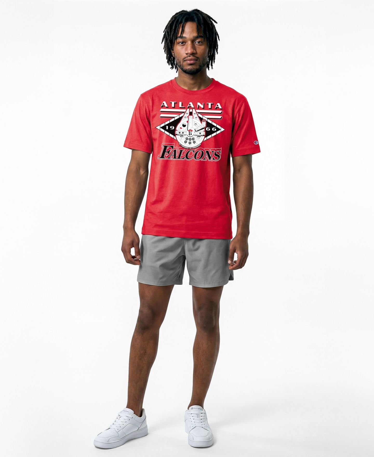 Мужская футболка Champion Red Atlanta Falcons Disney X Champion All Star — фото 2