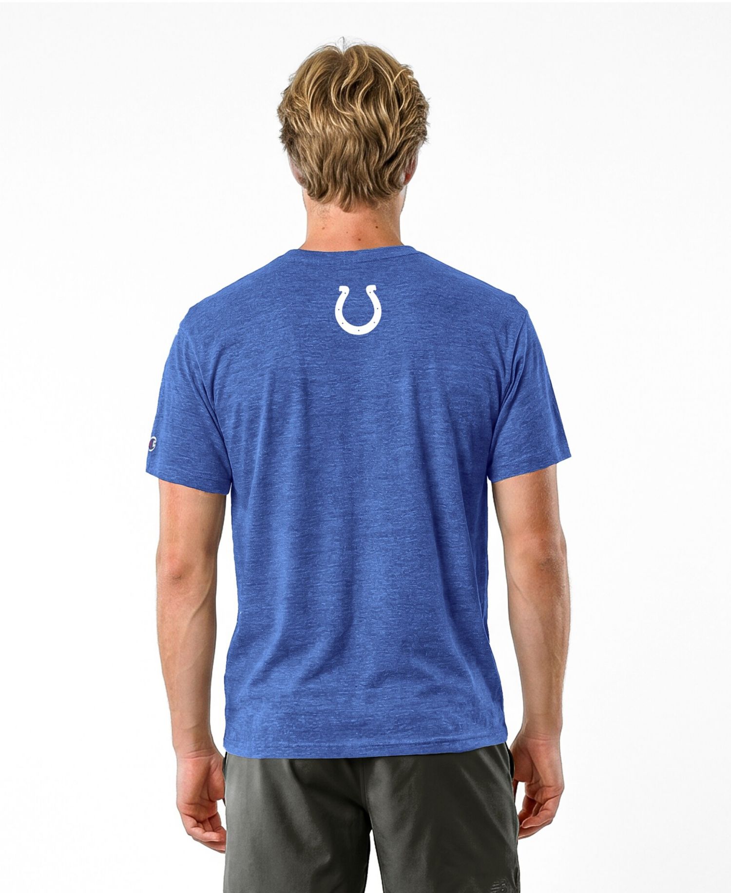 Men's Royal Indianapolis Colts Disney X Champion Tri-Blend T-Shirt