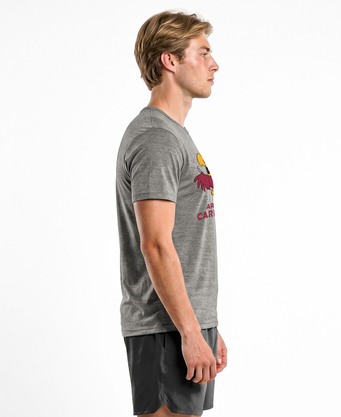 Мужская футболка Champion Gray Arizona Cardinals Disney X Champion Tri-Blend — фото 3