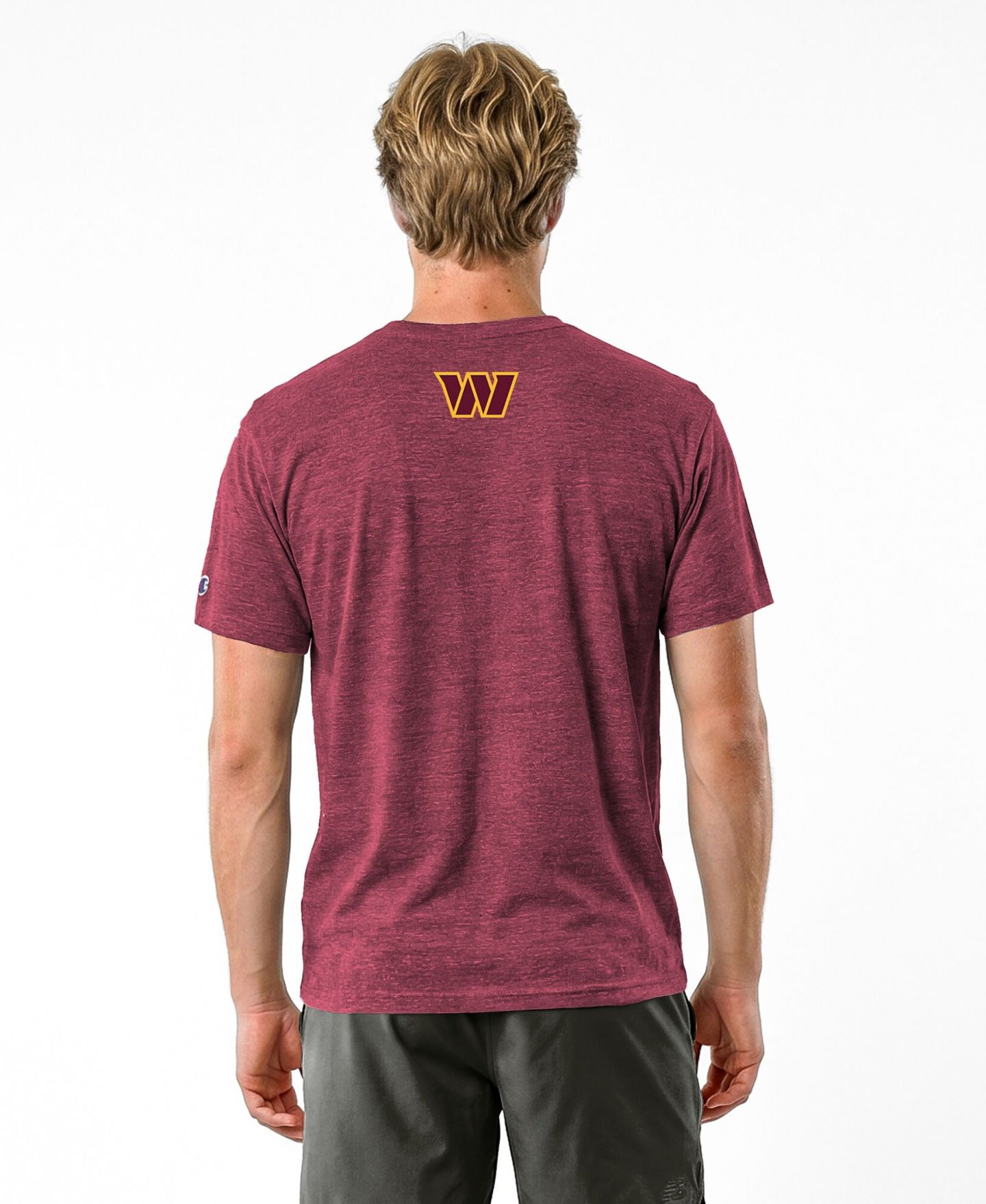 Мужская футболка Champion Burgundy Washington Commanders Disney X Champion Tri-Blend — фото 5