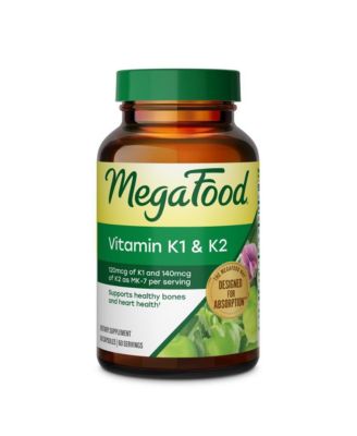 Vitamin K1 and K2 for Healthy Bones Heart and Vascular Function with Vitamin K2 MK7 60 Capsules
