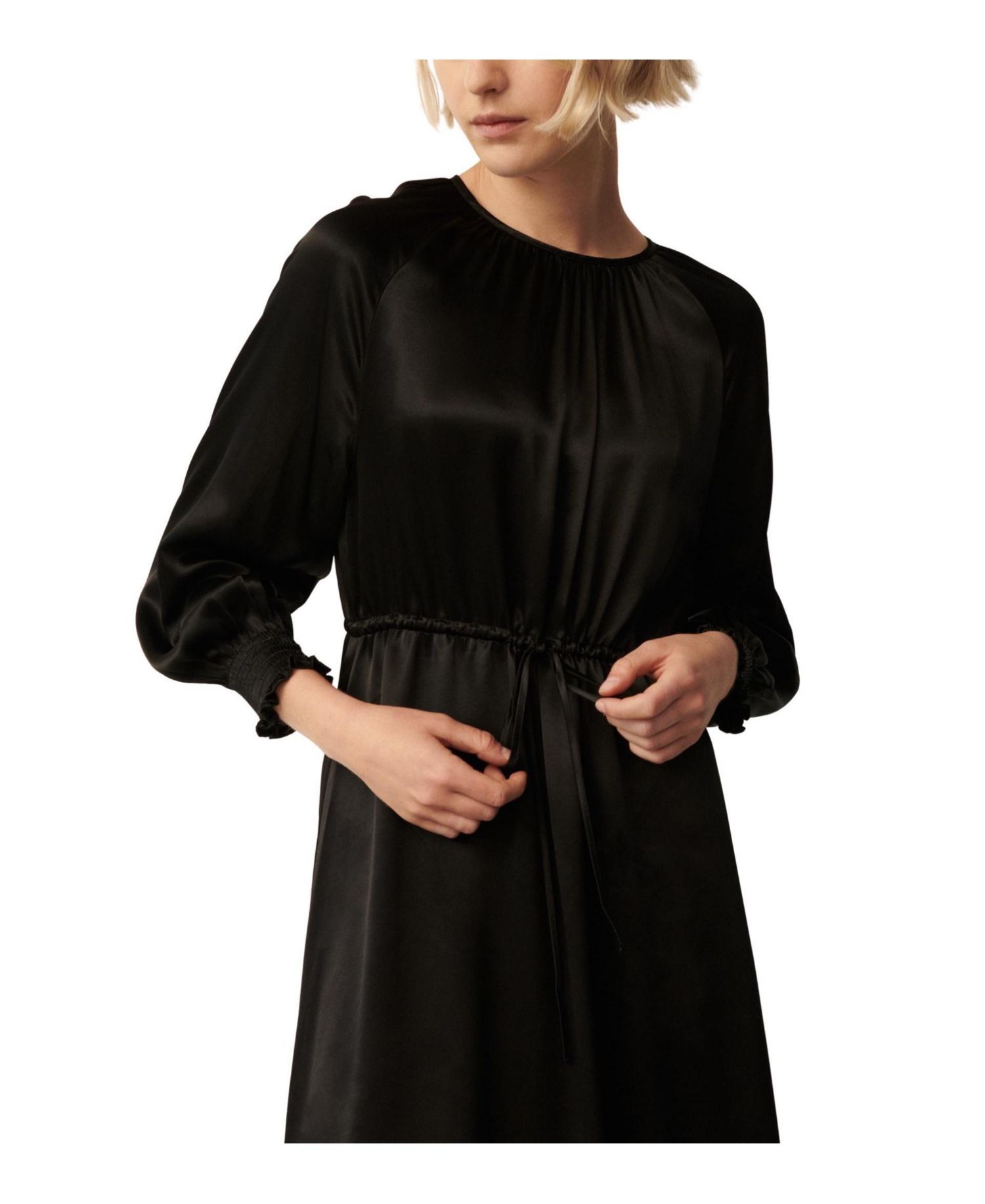 Women's Florian Midi Round Neck 3/4 Sleeve Dress